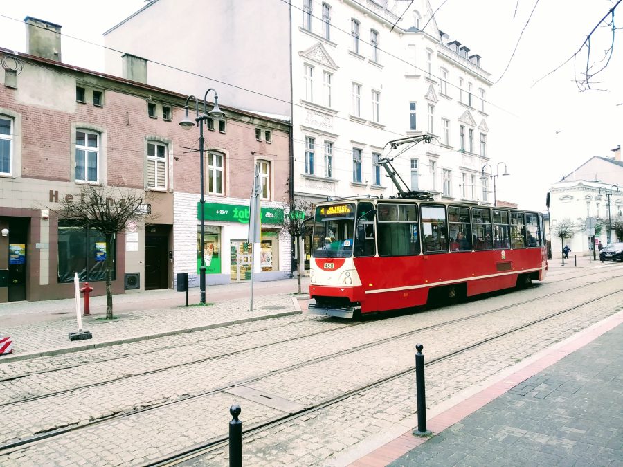 Przebudowa torowiska tramwajowego w Biskupicach