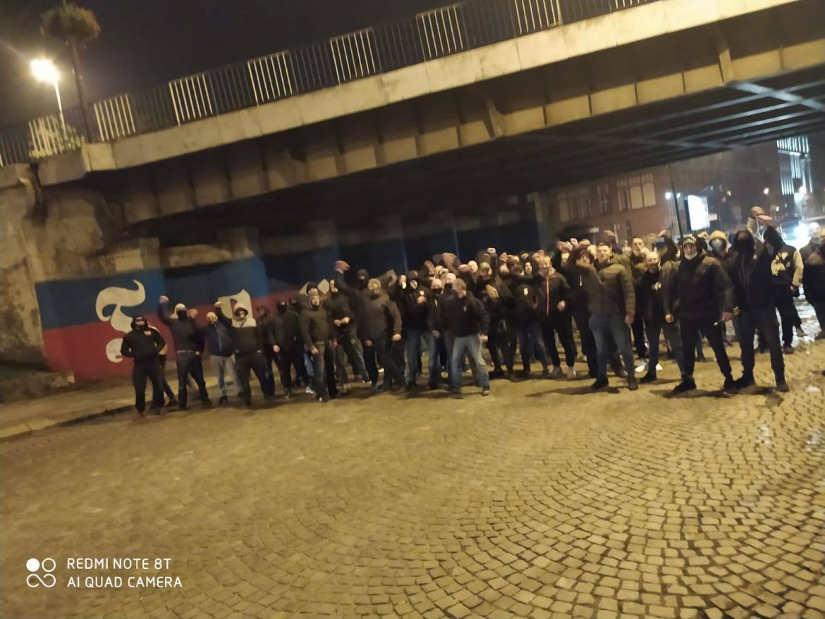 Torcida Zabrze zebrała się na trasie protestu kobiet w sobotę