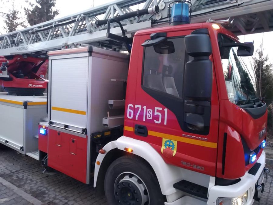 Pożar na ul. Bałtyckiej. Cztery osoby trafiły do szpitala