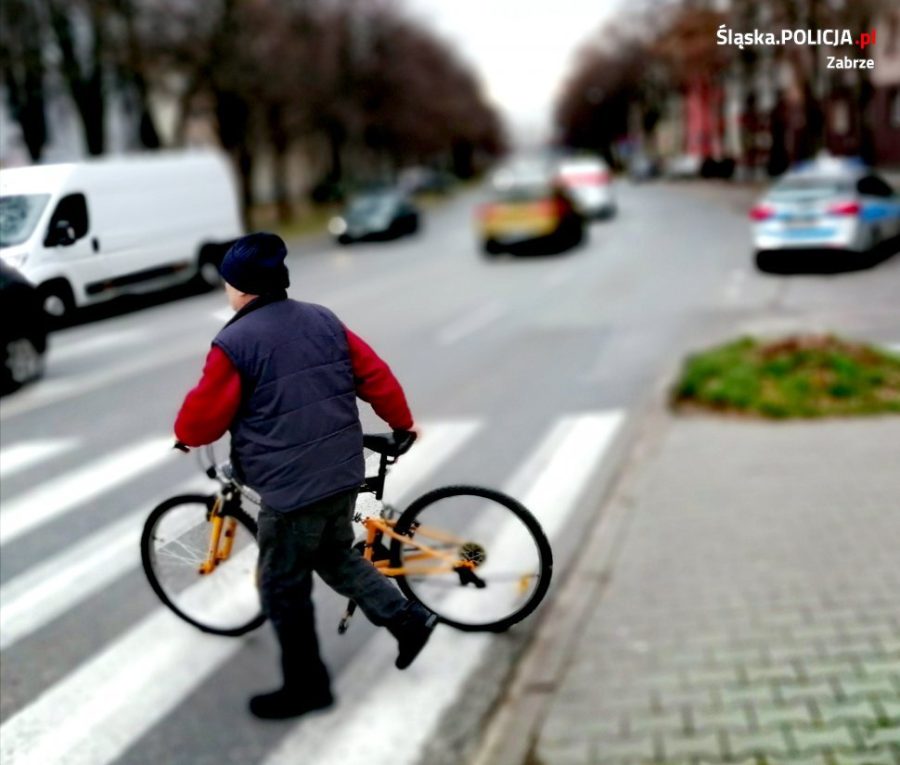 Potrącenie pieszego na przejściu