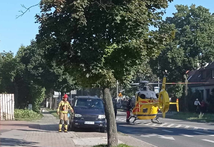 Uczennica potrącona na przejściu dla pieszych. Lądował śmigłowiec LPR