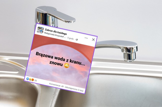 Brązowa woda z kranów. Wodociągi wydały komunikat