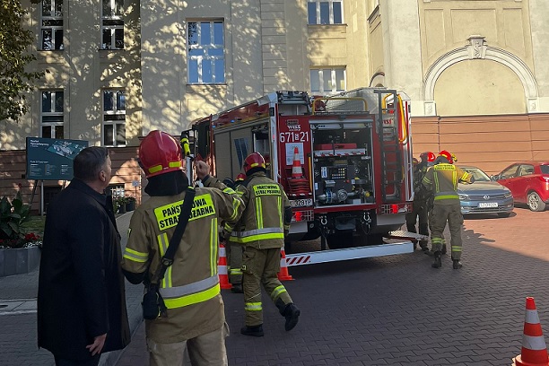 Przeprowadzili ćwiczenia na terenie szpitala