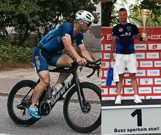 Zabrzański funkcjonariusz mistrzem Polski w triathlonie policjantów