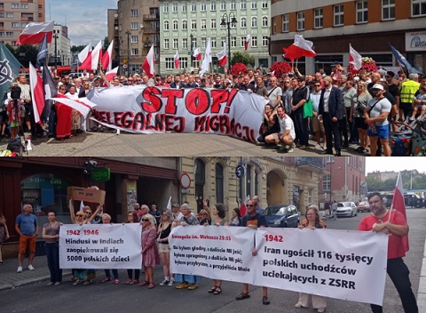 Dwie manifestacje, dwa stanowiska – spokój mimo różnic