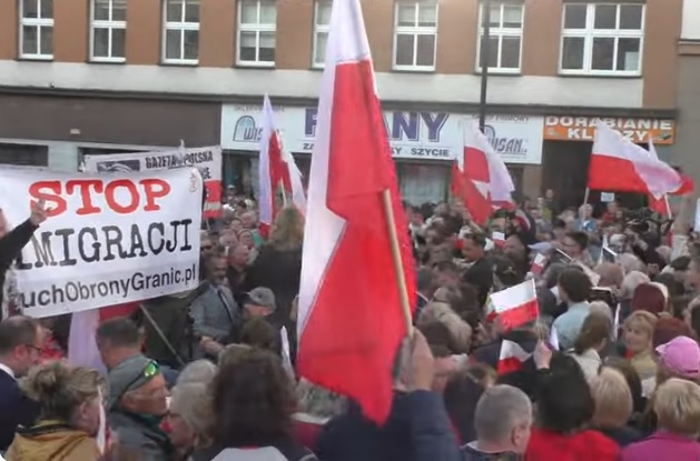 Wiec „Stop imigracji” na Placu Wolności