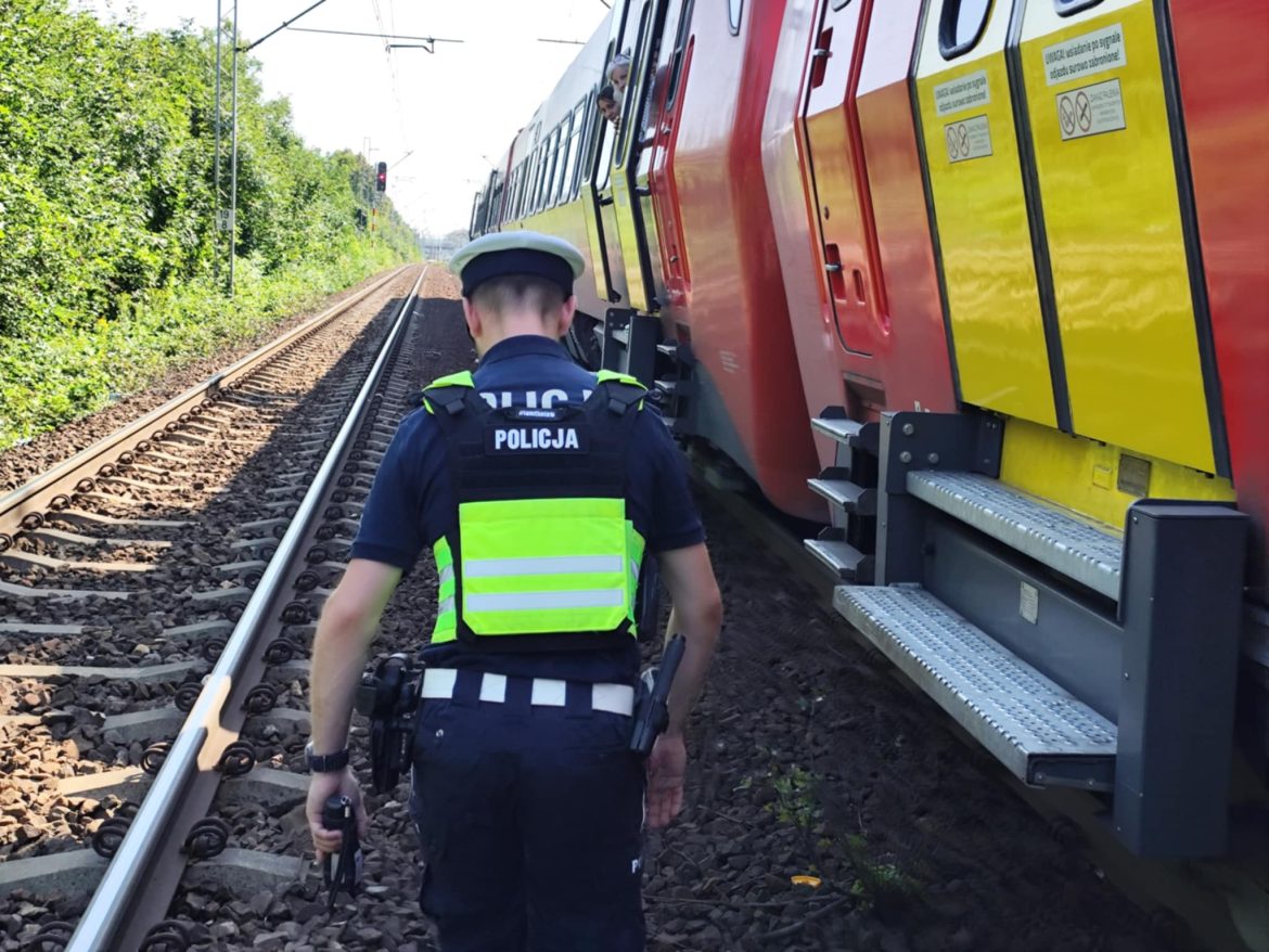 Śmiertelne potrącenie mężczyzny przez pociąg