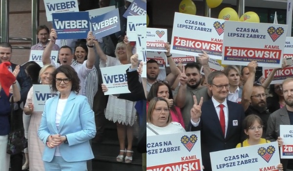 Wybory w Zabrzu. Ewa Weber i Kamil Żbikowski po debacie