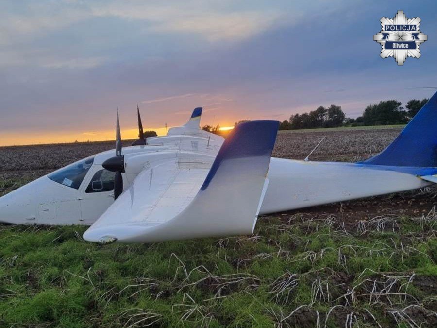 Awaryjne lądowanie samolotu na pograniczu Zabrza i Gliwic