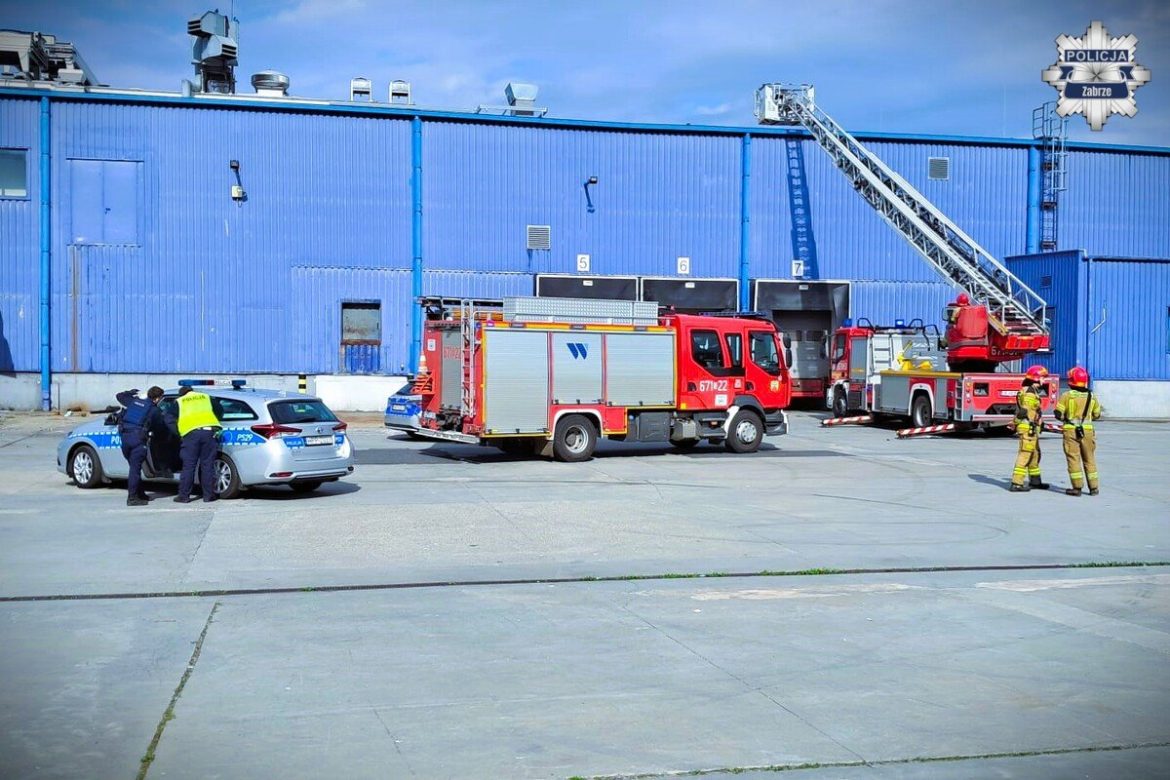Rodem z filmu akcji! Policjanci i złodzieje na dachu hali