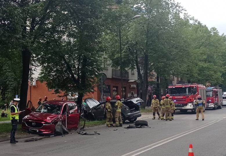 Wypadek na ul. de Gaulle’a w Zabrzu. Poważne utrudnienia