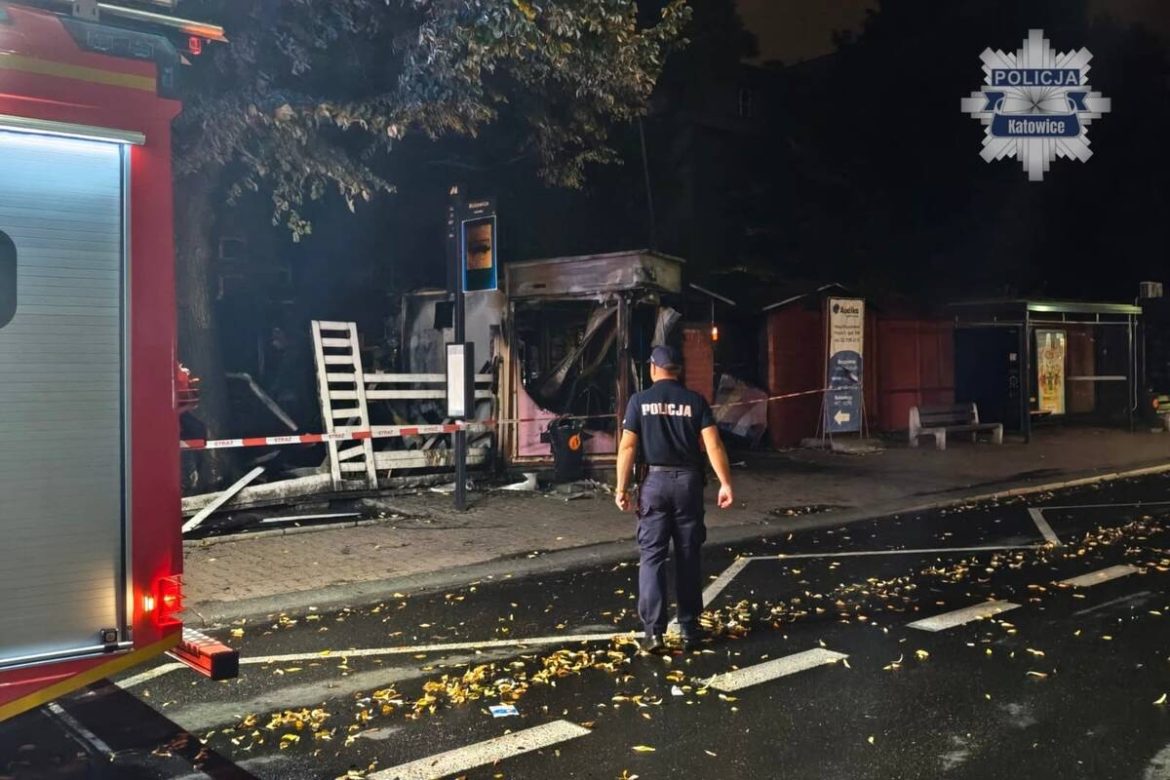 15 straganów poszło z dymem. 23-letni zabrzanin trafił do aresztu